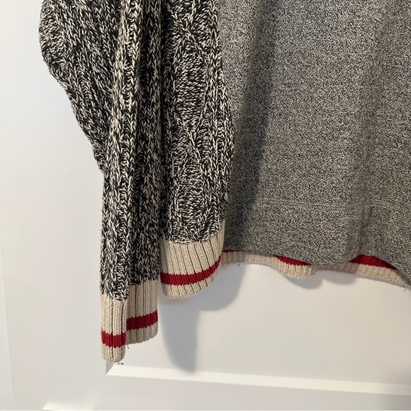 Roots Cabin Grey Knit Pullover Crewneck Sweater Size Small Women’s - Picture 2 of 11